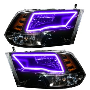 RAM 1500 TRX Headlight Assembly - ORACLE Lighting - ColorSHIFT BC1 Controller - Black - `09-`17